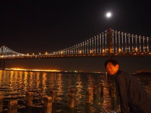 サンフランシスコ、ベイブリッジの夜景