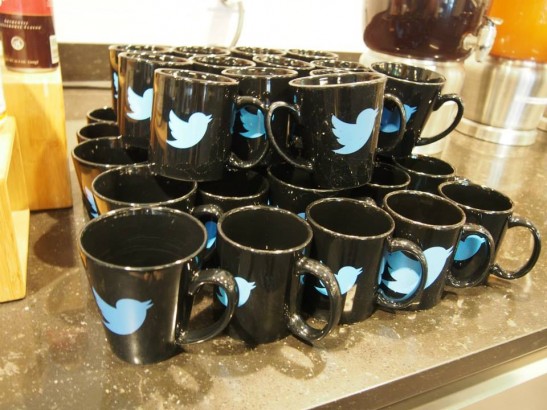 twitter(ツイッター)のロゴ入りマグカップ