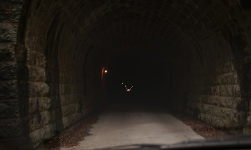 旧天城トンネルの中