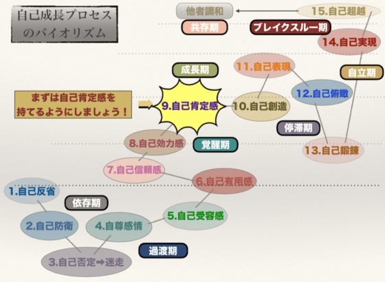 parcy'sの自己成長のプロセス