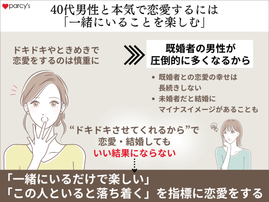 40代・アラフォー男性と本気で恋愛するには、「一緒にいることを楽しむ」ことを第一におくこと