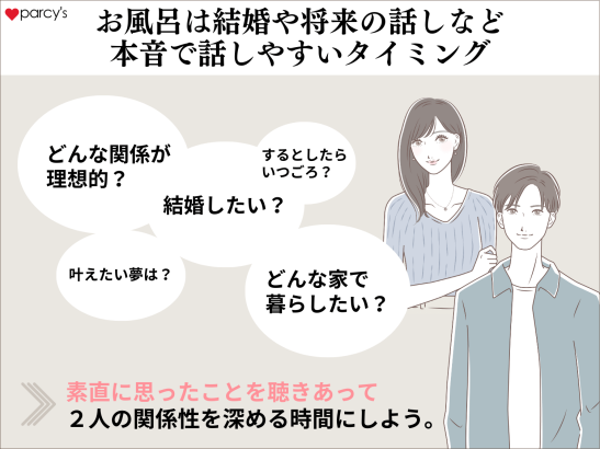 結婚や将来の話し合いなどしやすいタイミング