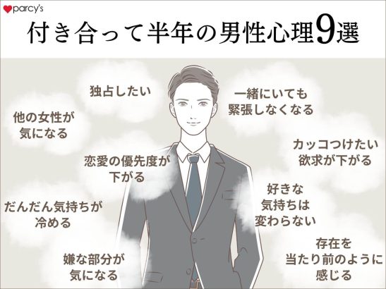 付き合って半年の男性心理9選