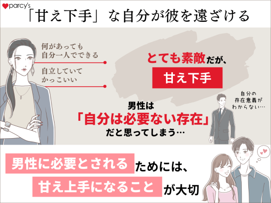 「甘え下手」な自分が彼を遠ざける