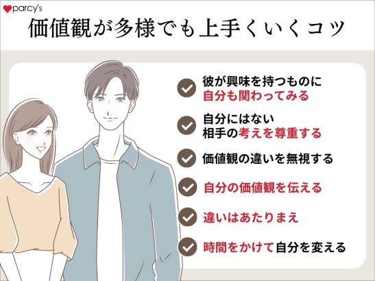 価値観が違っても上手くいくコツは