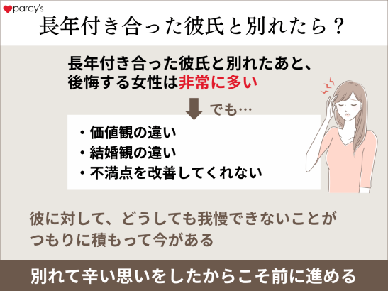長年付き合った彼氏と別れたあとどうなる？
