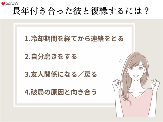 長年付き合った彼と別れたあと、復縁する方法はある？