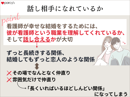 話し合える相手になれているかがキーポイント