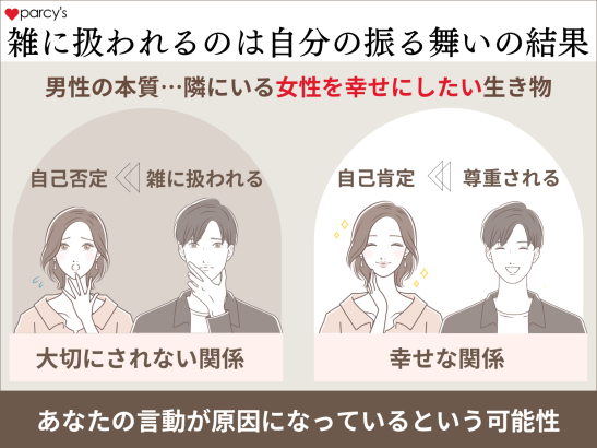 雑に扱われるのは、自分の振る舞いの結果