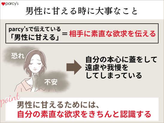 男性に甘える時に大事なこと