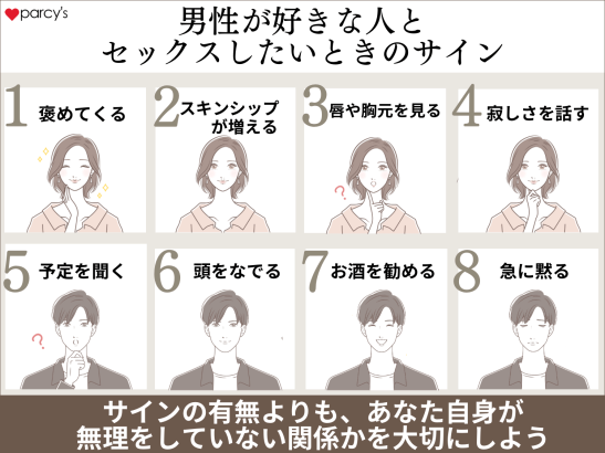 男性が好きな人とセックスしたいときのサイン