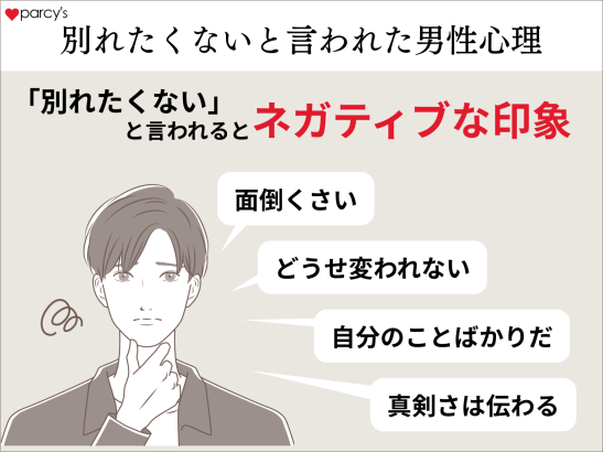 別れ話をした際に別れたくないと言われた男性心理