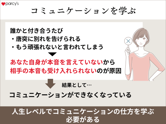 突然別れを告げられるのはコミュニケーションの壁があるから